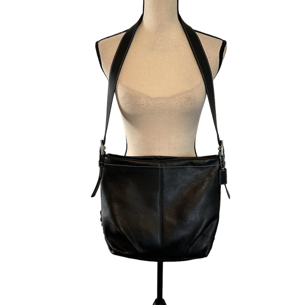 Coach Leather Hobo Duffel Crossbody Bag No A1376-F15064